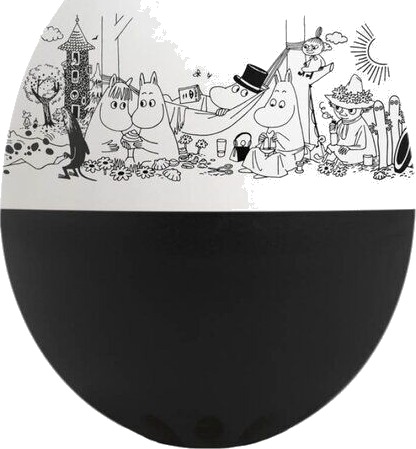 Brainstream BeepEgg Moomin eggtimer svart/hvit Brainstream BeepEgg Moomin eggtimer svart/hvit