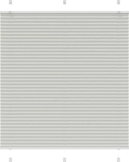 Plisségardin lys grå 120x150 cm Stoffbredde 119,4 Polyester