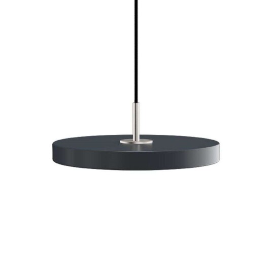 UMAGE - Asteria Pendel Mini Anthracite/Steel Top - Lampemesteren