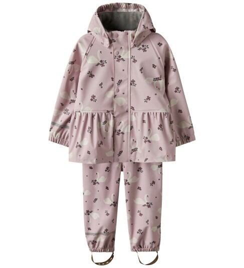 Name It Nmfdry10 Rain Set Aop Fo Pink 110
