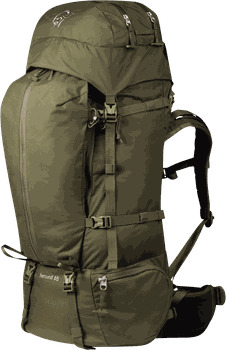 Norrøna Femund Synkron4 65l Pack tursekk dame Grønn One Size