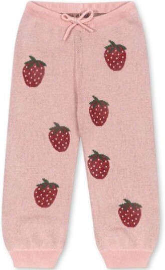 Konges Sløjd Lapis lurex bukse til barn Strawberry
