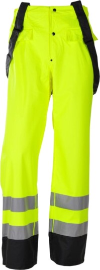 Bekken & Strøm Regnbukse PU/PVC Bergset Med Seler Kl. 2 2XL Gul