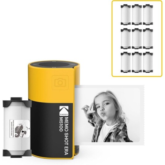 Kodak Memo Shot MS100 Instantkamera Bundle Gul Kodak Memo Shot MS100 Instantkamera Bundle Gul