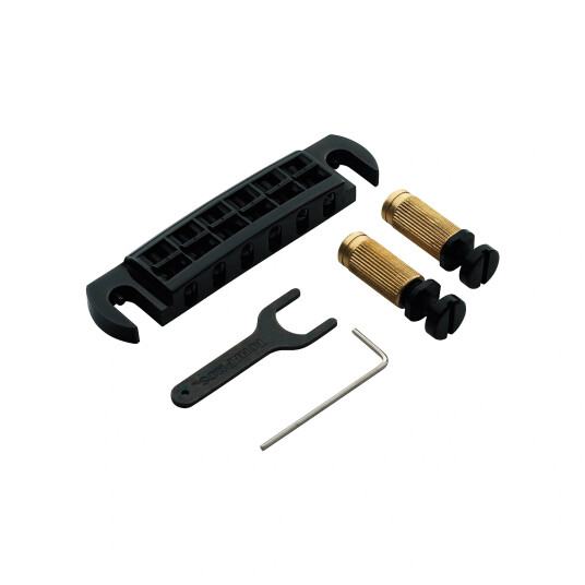 Tonepros Avt2g B - Wraparound Bridge With Ss1 Locking Studs - Svart Tonepros Avt2g B - Wraparound Bridge With Ss1 Locking Studs - Svart