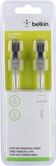 Belkin CAT6 Ethernet RJ45 LAN-kabel (1 m) Belkin CAT6 Ethernet RJ45 LAN-kabel (1 m)