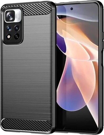 Hurtel Carbon Case flexible case cover Xiaomi Redmi Note 11 Pro+ 5G (China) / 11 Pro 5G (China) / Mi11i HyperCharge / Poco X4 NFC Black