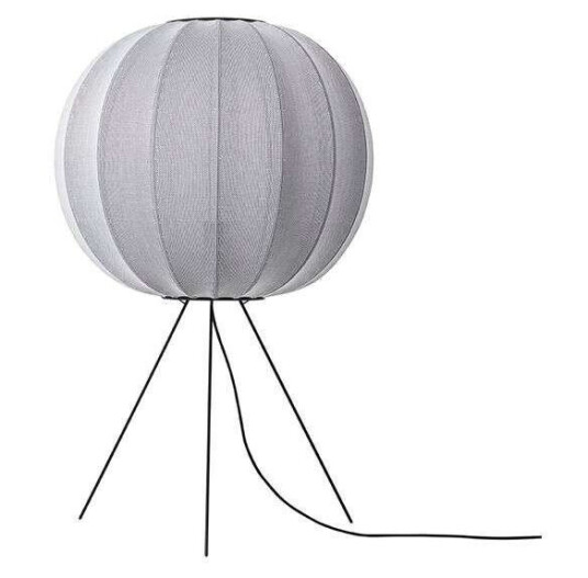 Made By Hand - Knit-Wit 60 Round Gulvlampe Medium Silver Made By Hand - Knit-Wit 60 Round Gulvlampe Medium Silver