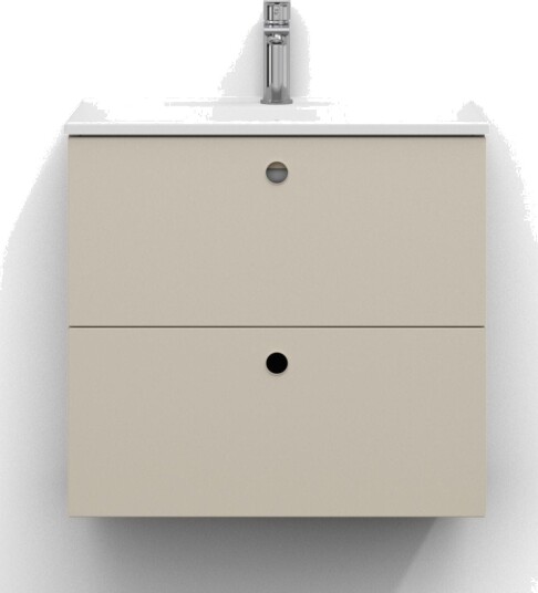 Svedbergs Intro Servantskap Slim D35 med 2 Skuffer Sand / 60cm