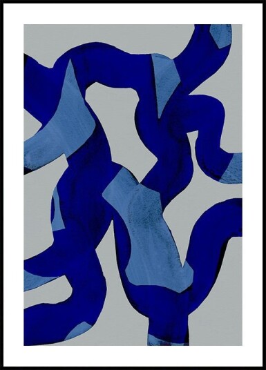 Abstract Brush Strokes 65X Plakat / 21x30cm