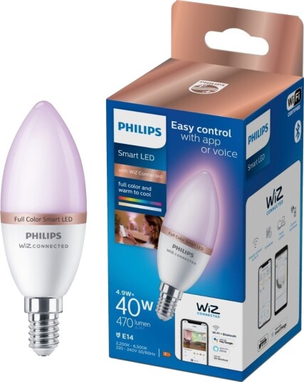 PHILIPS RGB-SMARTPÆRE 4, 9W C37 E14