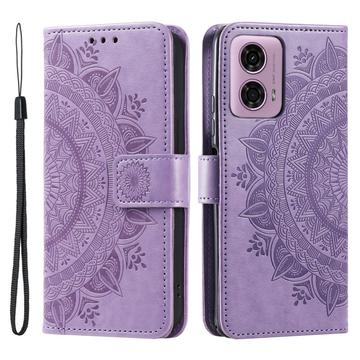 Motorola Moto G85/S50 Neo Mandala Series Lommebok-deksel Lilla