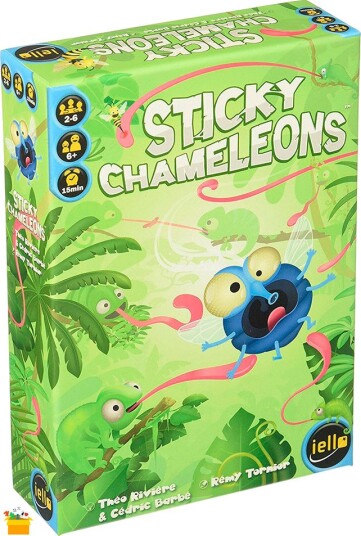 Iello Sticky Chameleons Brettspill – 6+ År Iello Sticky Chameleons Brettspill – 6+ År