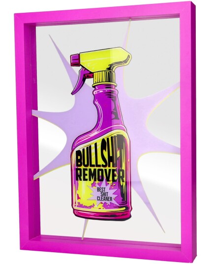 Gift Company Gift Company Love Frames bullshit remover neonlilla 26x35 845 1205001088