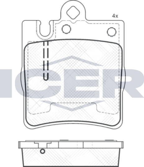 Bremseklosser sett ICER 181312-202