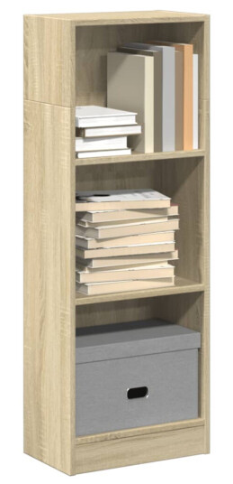 Bokhylle sonoma eik 40x24x109 cm konstruert tre