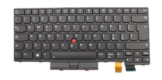 Lenovo Lite-On - Brbart tastatur - til utskifting - Italiensk - Svart