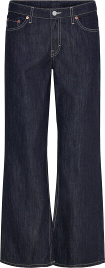 Weekday Ample Low Rise Loose Wide Leg Jeans   Navy   25 x 32