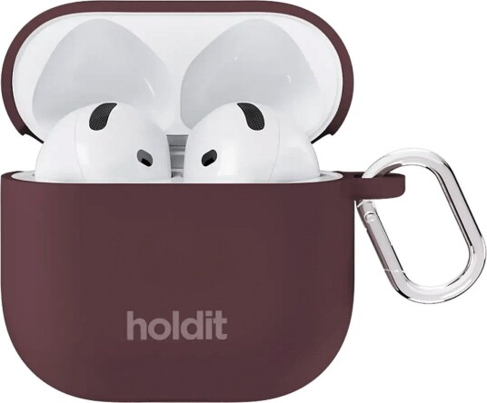Holdit Silicone Case Solid Airpods 4 - BORDEAUX - AIRPODS 4