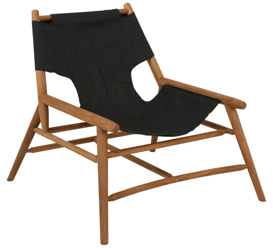 Sunzo Simba lounge lænestol Teak/grå Natur Sunzo Simba lounge lænestol Teak/grå Natur