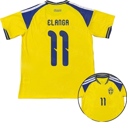 26 27 VM Sverige hjemmedrakt kortermet nr. 11 ELANGA XL