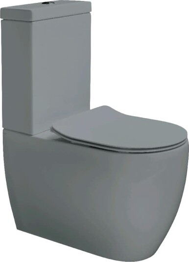 LAVABO GLOMP RIMLESS GULVSTÅENDE TOALETT MATT SORT LAVABO GLOMP RIMLESS GULVSTÅENDE TOALETT MATT SORT