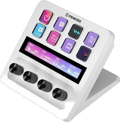 Elgato Stream Deck + Tastatur med tilpassbare taster og berøringsstripe - Hvit Elgato Stream Deck + Tastatur med tilpassbare taster og berøringsstripe - Hvit