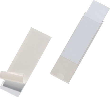 Durable Pocketfix Gjennomsiktig Rektangel Pvc 100 Mm 30 Mm 10 Stykker