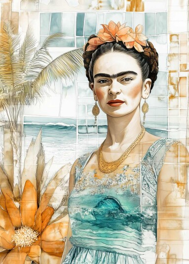 Plakat Frida Kahlo Kunstverk