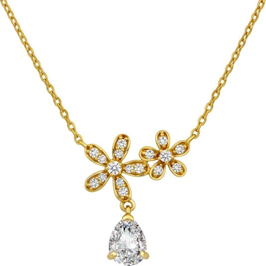 Pan Jewelry Smykke i 585 gult gull med blomst