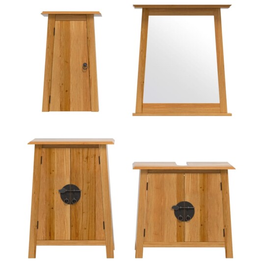  Baderomsskapsett 4 deler heltre furu 8721012984554