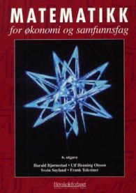 Matematikk for økonomi og samfunnsfag, Pent brukt bok uten markeringer