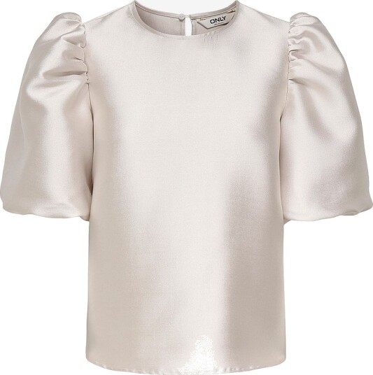 Only Bluse onlManny 2/4 Heavy Satin Grå Only Bluse onlManny 2/4 Heavy Satin Grå