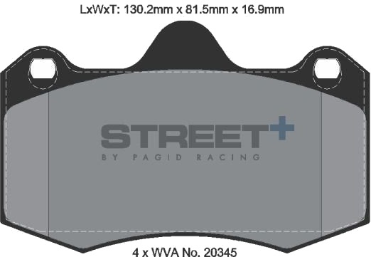 PAGID Racing T8000SP2001 Bremseklosser