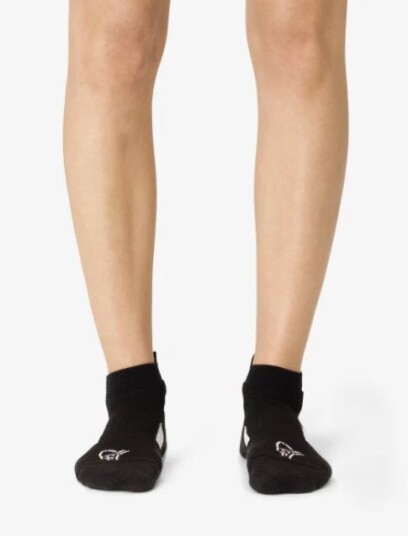 Norrøna Senja Merino Lightweight Socks Short Caviar Caviar 43-45