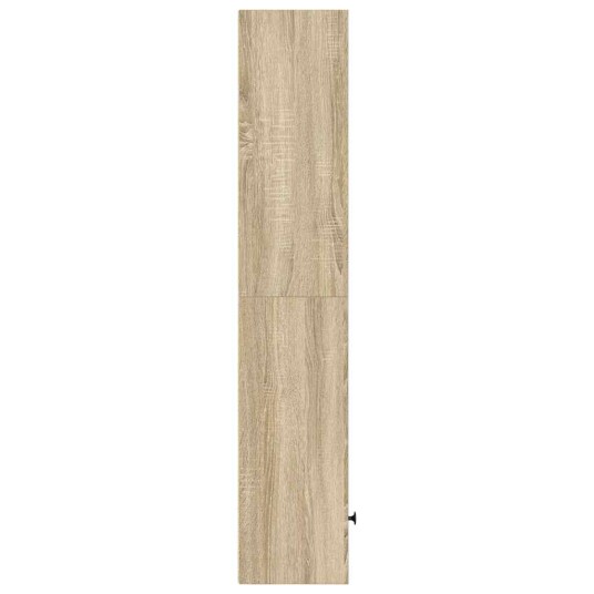 Bokhylle sonoma eik 31x24x127 cm konstruert tre