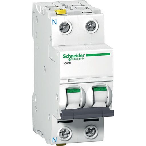 Schneider Electric Acti9 ic60h 1p-n 13a c miniature circuit (3606480438943)