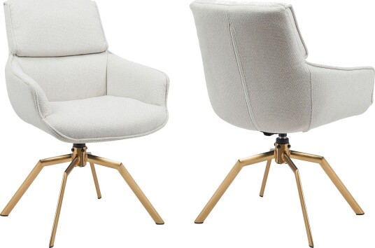 Calrosen Kontorstol 2-pakning - Beige