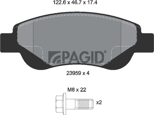 PAGID T1531N Bremseklosser PAGID T1531N Bremseklosser