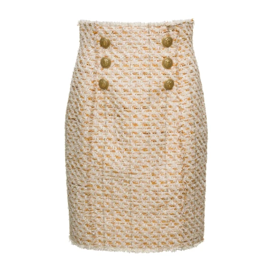Balmain Dame Skjørt Beige M,