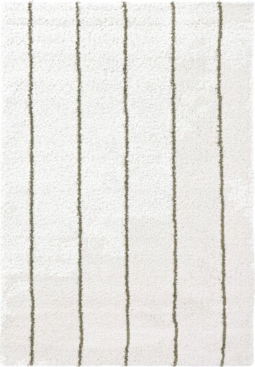 Ryetepper Eze hvit/grønn Størrelse: 200 x 290 cm