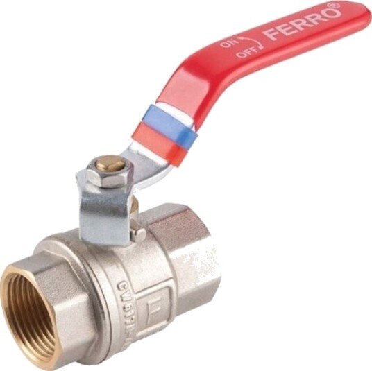 Ferro Kuleventil Vann Med Håndtak 1 1/4" Innv.-Gjenger, F-Power // Zkw-32-Ww-R-Fer-Power