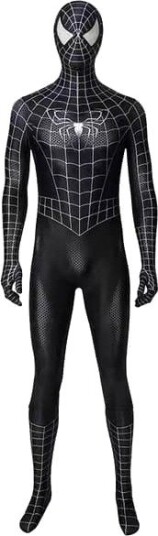Halloween Svart Edderkopp Bodysuit Kostyme