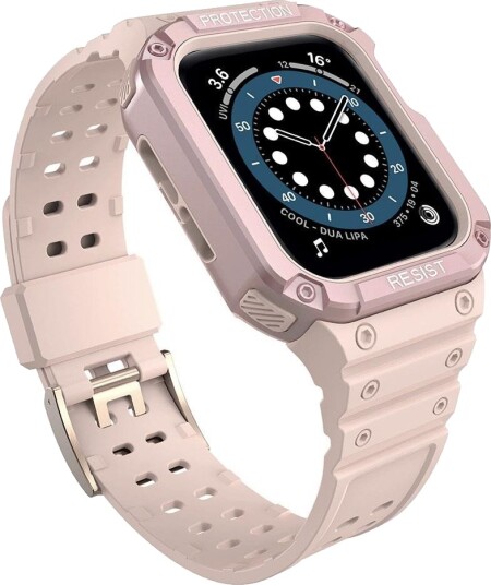 Hurtel Protect Reim med Deksel for Apple Watch 38/40/41mm Rosa