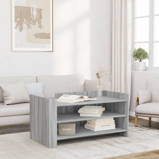  Salongbord grå sonoma 100x50x50 cm konstruert tre 848351