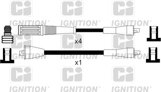 Tennplugg kabelsett QUINTON HAZELL XC368