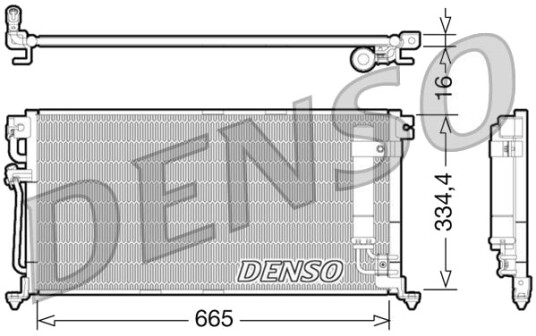 Kondensator klimaanlegg DENSO DCN45003