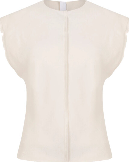 Ami Paris Dame Topper Hvit 2XS Ami Paris Dame Topper Hvit 2XS