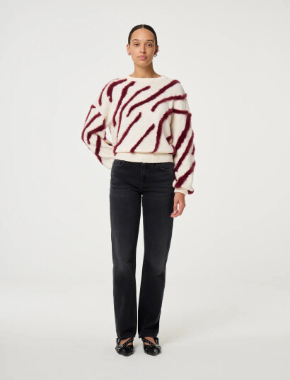 Fabienne Chapot Zebra Pullover - Cream - XL