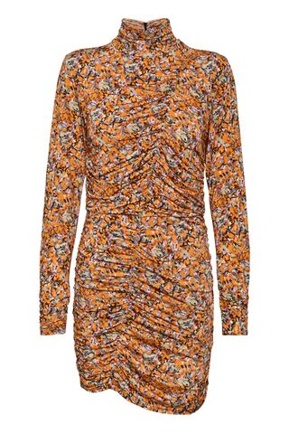 Gestuz OdaGZ Short Dress Orange Purple Brush S Gestuz OdaGZ Short Dress Orange Purple Brush S
